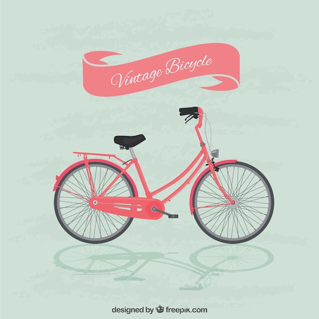 Ilustración de bici vintage