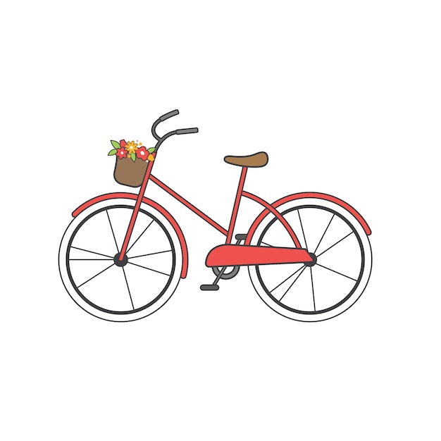 Ilustración de la bicicleta