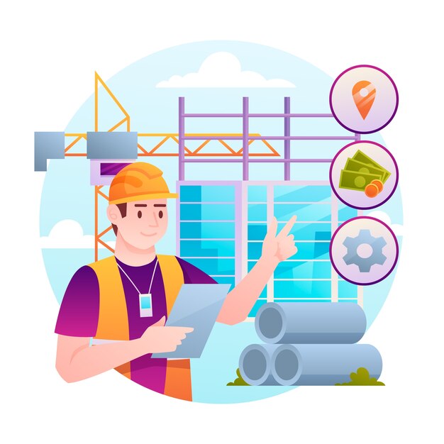 Ilustración bim degradado