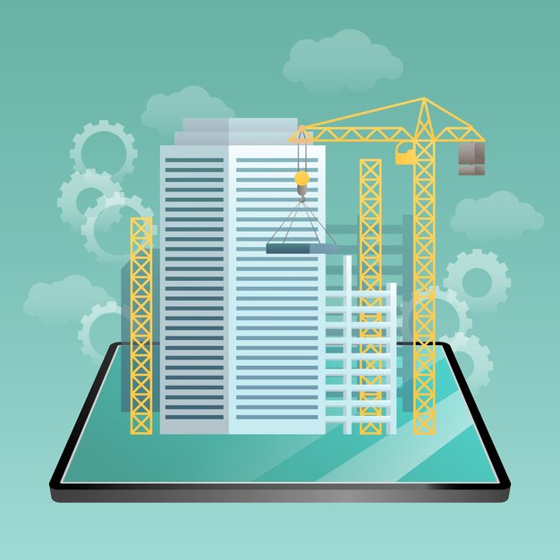 Ilustración bim degradado