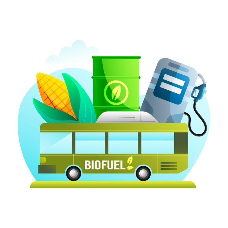 Vector gratuito ilustración de biocombustible degradado