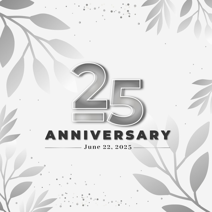 Vector gratuito ilustración de boda de plata degradado