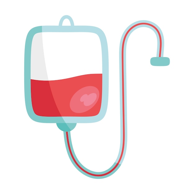 ilustración de bolsa de sangre