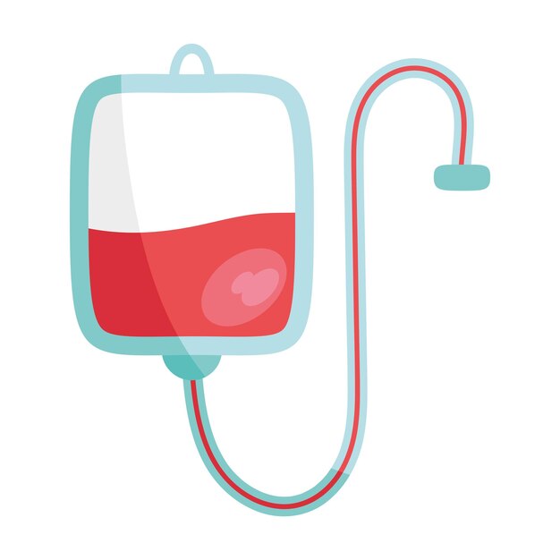 ilustración de bolsa de sangre