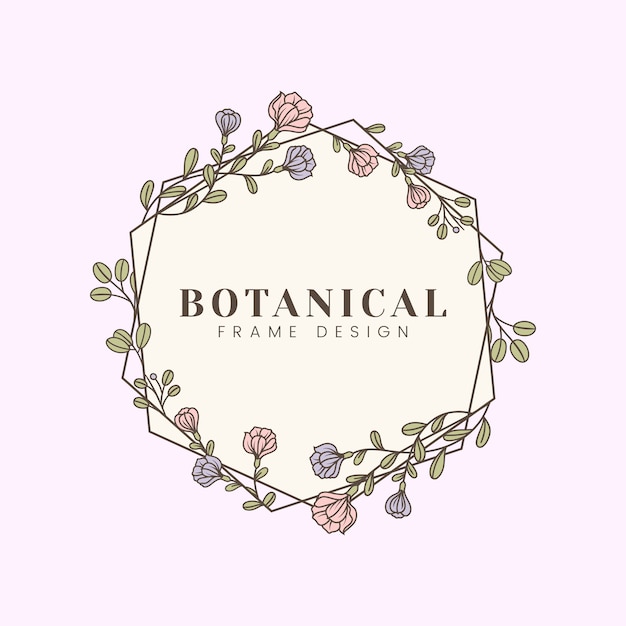 Ilustración botánica floral de la maqueta