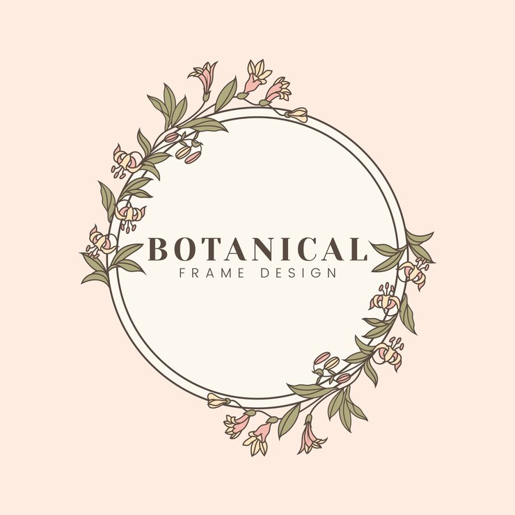 Vector gratuito ilustración botánica floral de la maqueta
