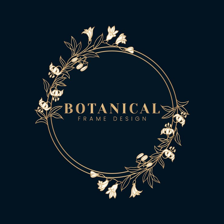 Vector gratuito ilustración botánica floral de la maqueta