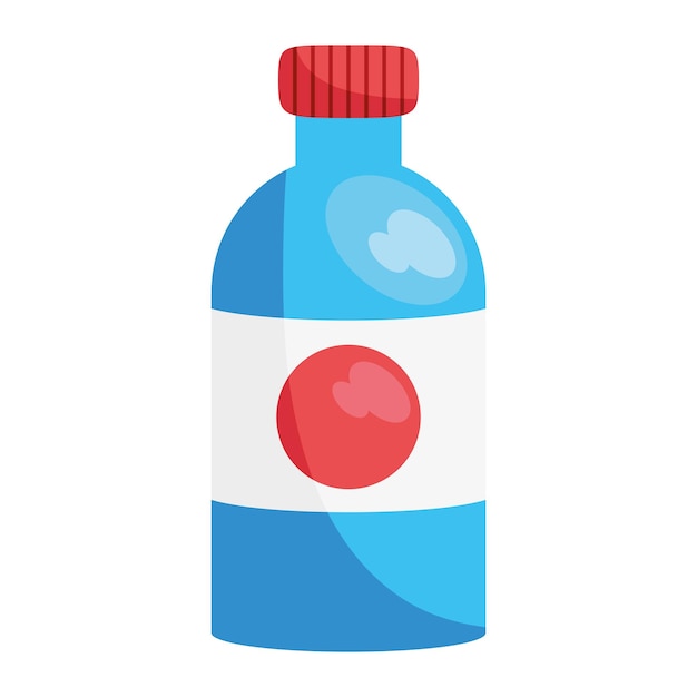 Vector gratuito ilustración de botella de medicina