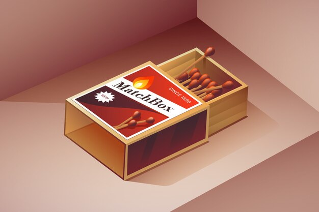 Ilustración de caja de coincidencia de degradado
