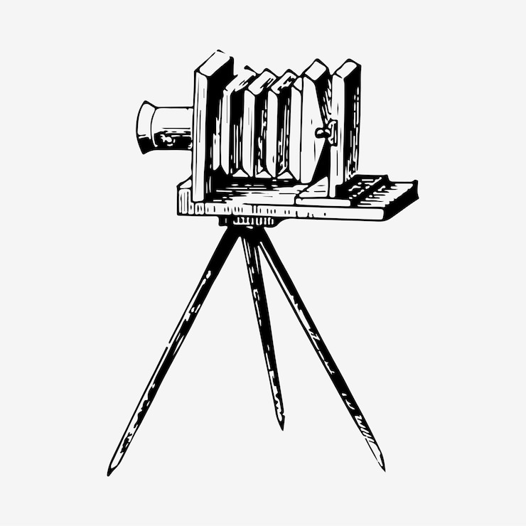 Vector gratuito ilustración de cámara de diapositiva de película vintage