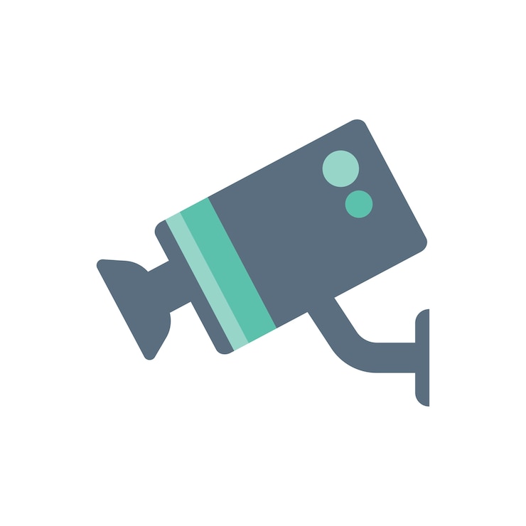 Vector gratuito ilustración de la cámara de seguridad