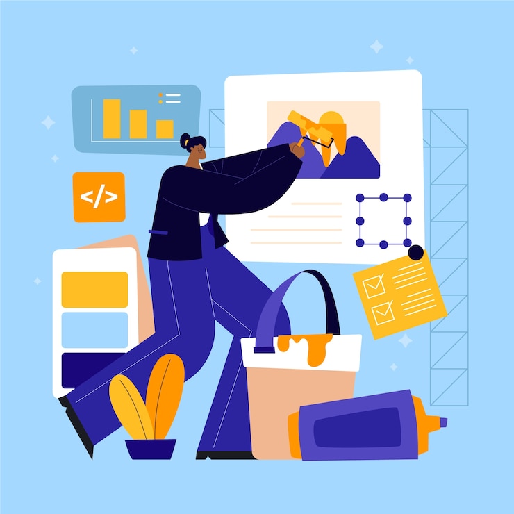 Vector gratuito ilustración de cambio de marca de diseño plano