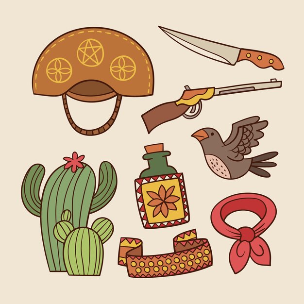 Ilustración de cangaceiro dibujado a mano