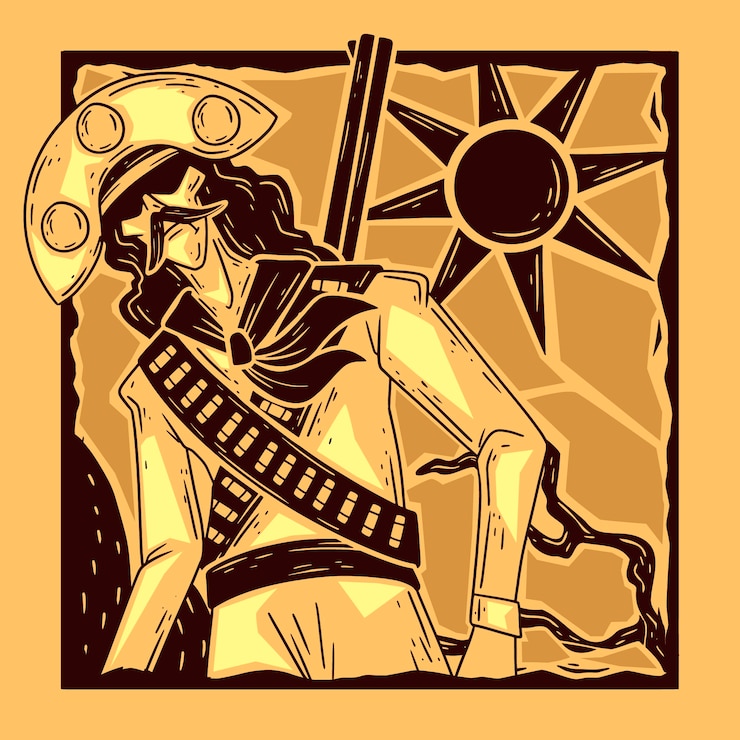 Vector gratuito ilustración de cangaceiro dibujado a mano