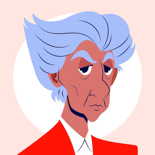 Ilustración de caricatura dibujada a mano