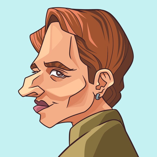 Ilustración de caricatura dibujada a mano
