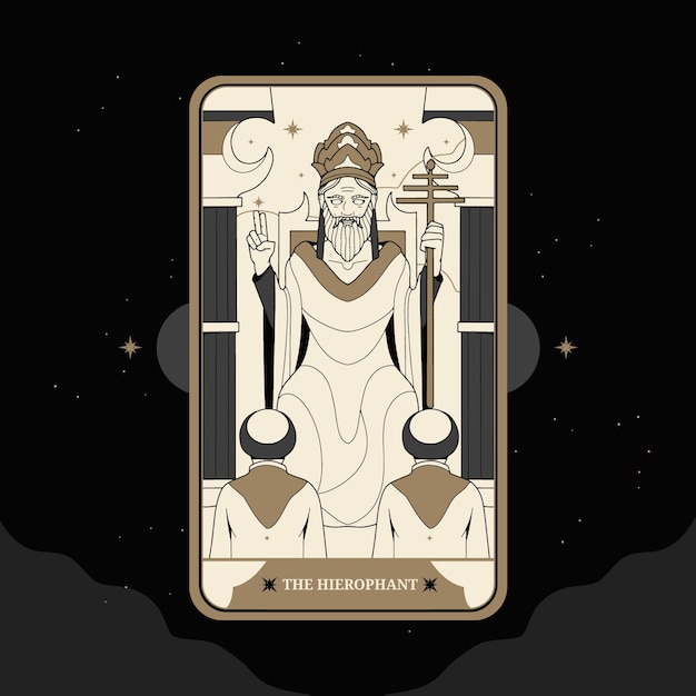 Ilustración de cartas de tarot dibujadas a mano