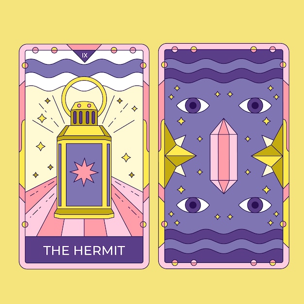 Vector gratuito ilustración de cartas de tarot dibujadas a mano