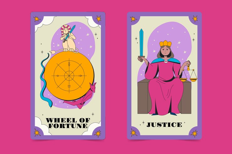 Vector gratuito ilustración de cartas de tarot dibujadas a mano