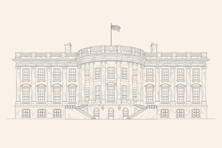 Vector gratuito ilustración de casa blanca dibujada a mano realista