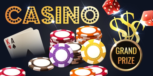 Vector gratuito ilustración de casino realista