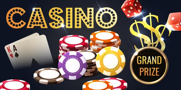 Ilustración de casino realista