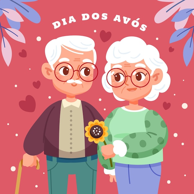 Vector gratuito ilustración de celebración de dia dos avos