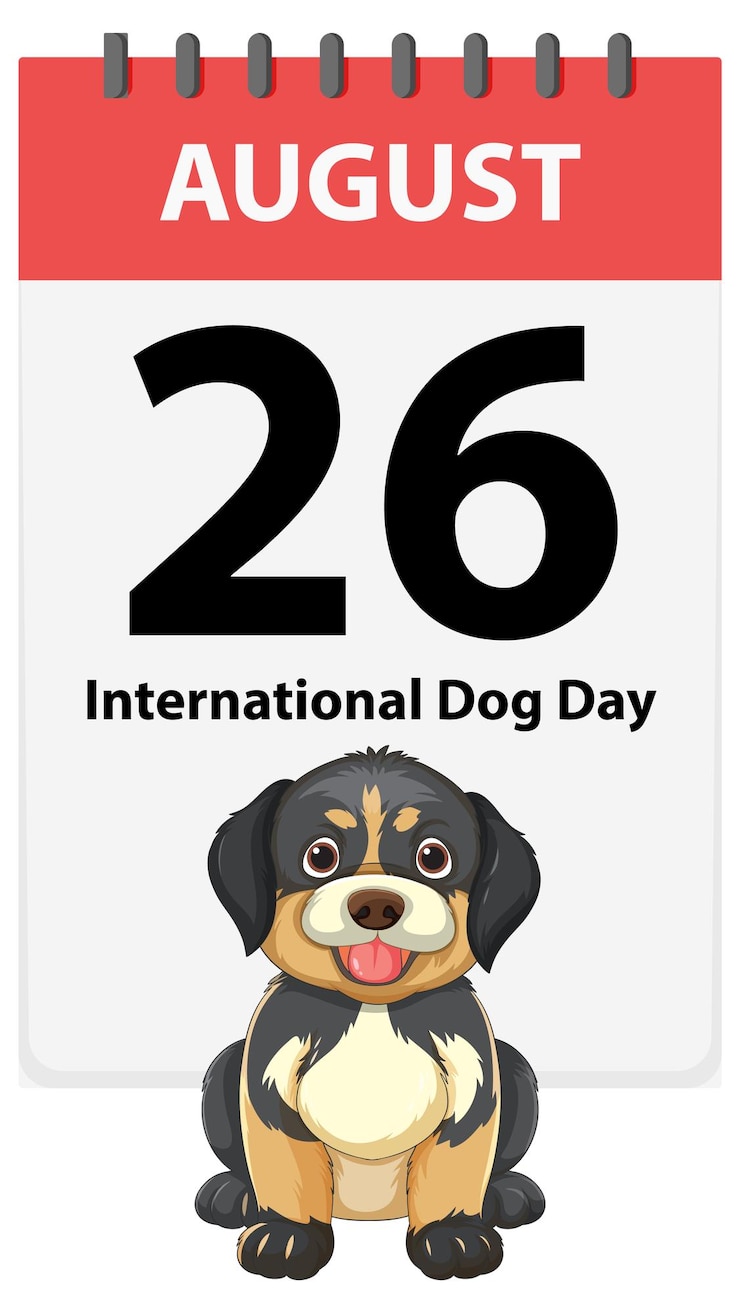 Vector gratuito ilustración de la celebración del día internacional del perro