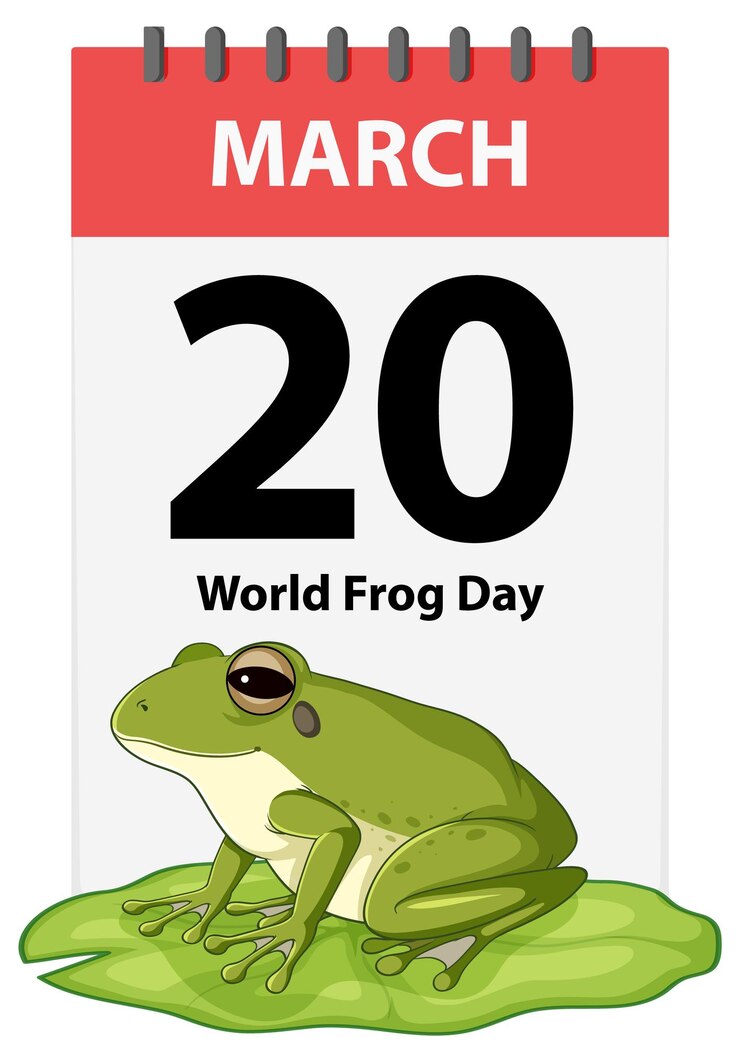 Vector gratuito ilustración de la celebración del día mundial de las ranas