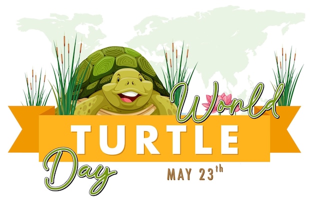 Vector gratuito ilustración para celebrar el día mundial de las tortugas