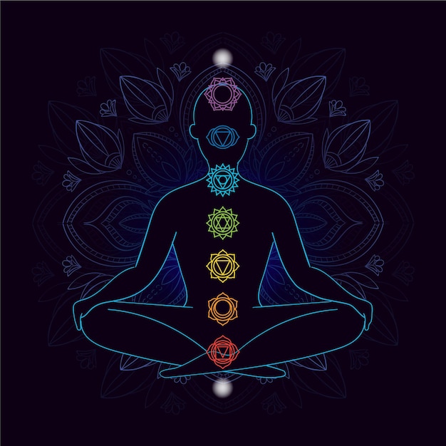 Ilustración con chakras
