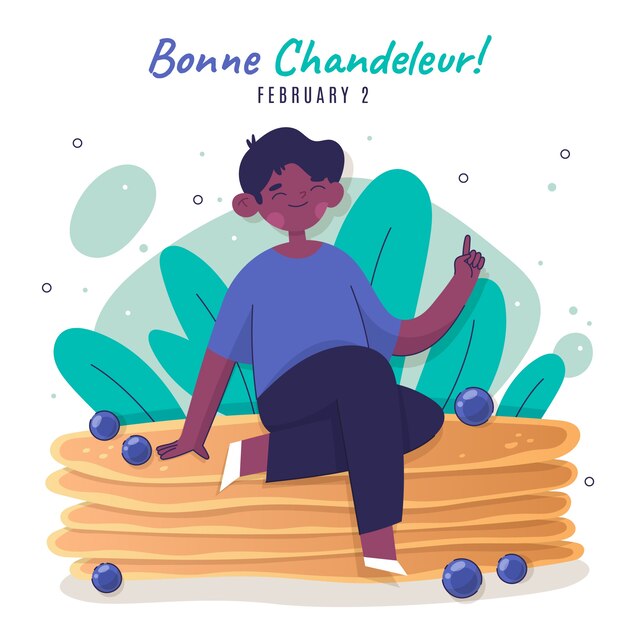 Ilustración de chandeleur plana