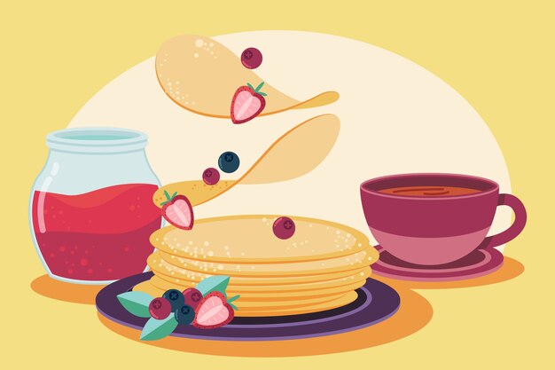Ilustración de chandeleur plana