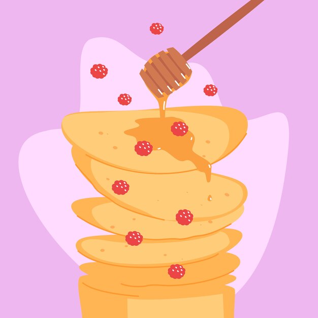 Ilustración de chandeleur plana