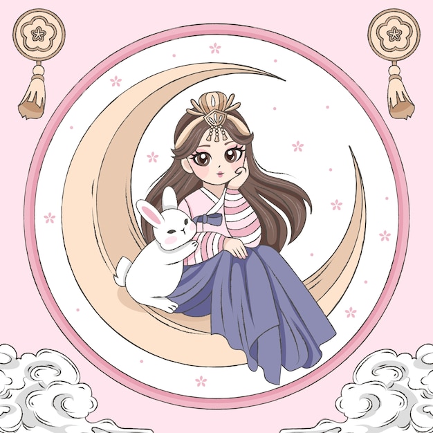Ilustración de chuseok dibujada a mano