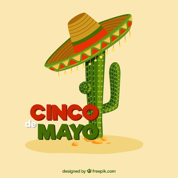 Ilustración cinco de Mayo en México