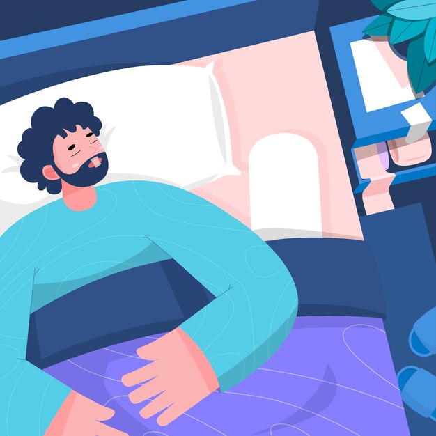 Ilustración de cinta para la boca dibujada a mano