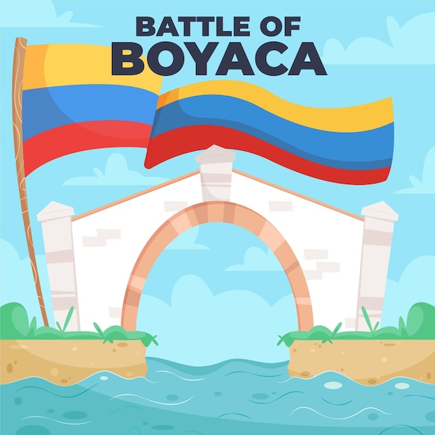Ilustración colombiana batalla de boyaca
