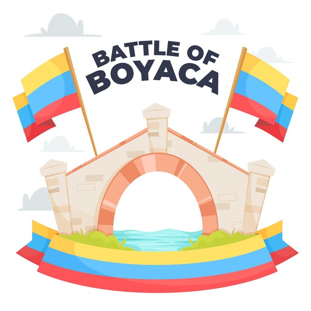 Ilustración colombiana batalla de boyaca