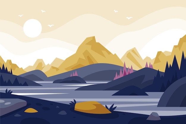 Ilustración de colores a/w dibujada a mano
