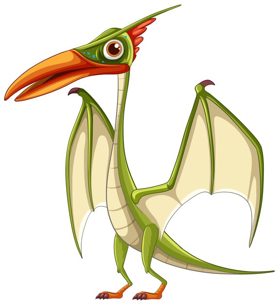 Ilustración colorida del pterodáctilo