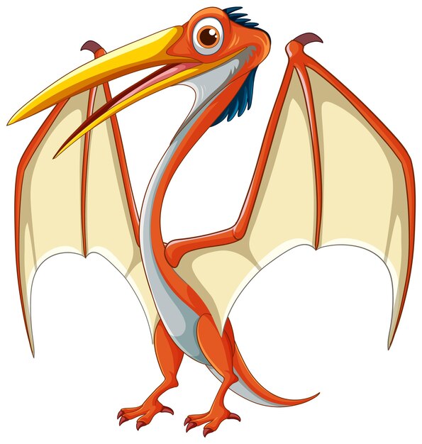 Ilustración colorida del pterodáctilo
