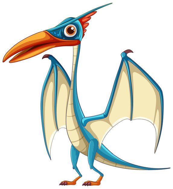 Ilustración colorida del pterodáctilo