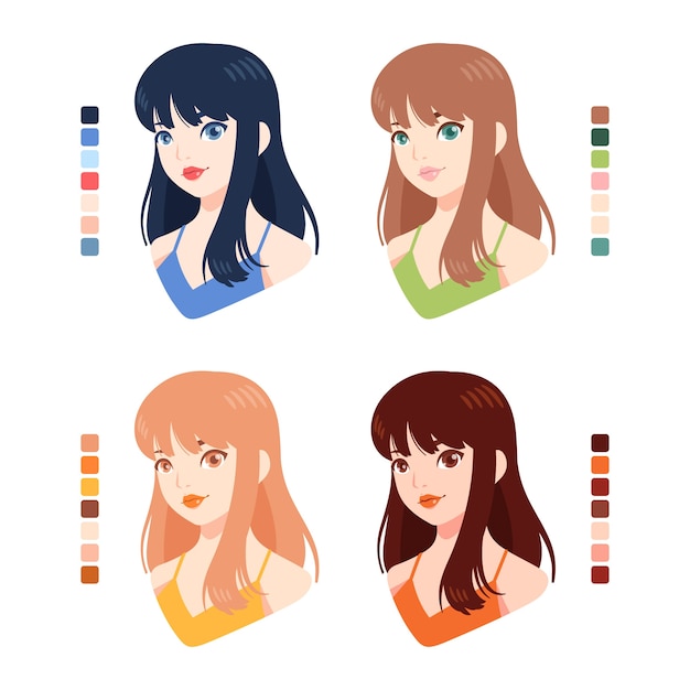 Ilustración de colorimetría dibujada a mano