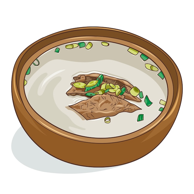 Vector gratuito ilustración de comida coreana de diseño plano