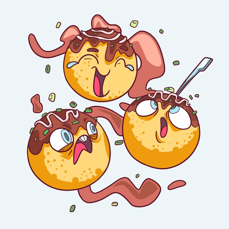 Vector gratuito ilustración de comida de estilo loco