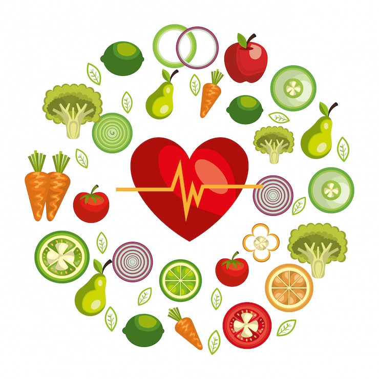 Vector gratuito ilustración de comida saludable