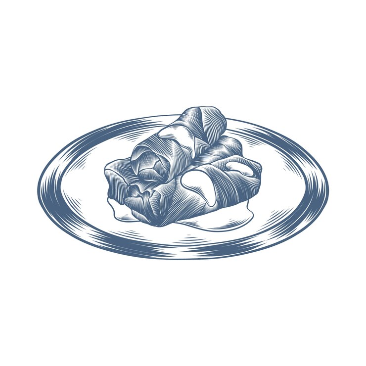 Vector gratuito ilustración de comida turca dibujada a mano