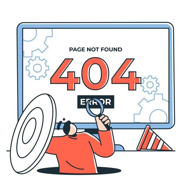 Ilustración del concepto 404