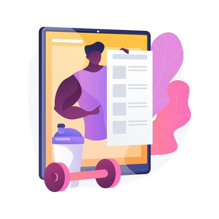 Vector gratuito ilustración de concepto abstracto de entrenador en línea. programa de capacitación móvil, aprendizaje remoto, aplicación de video, certificación, conviértase en un entrenador profesional, plan de aprendizaje individual,